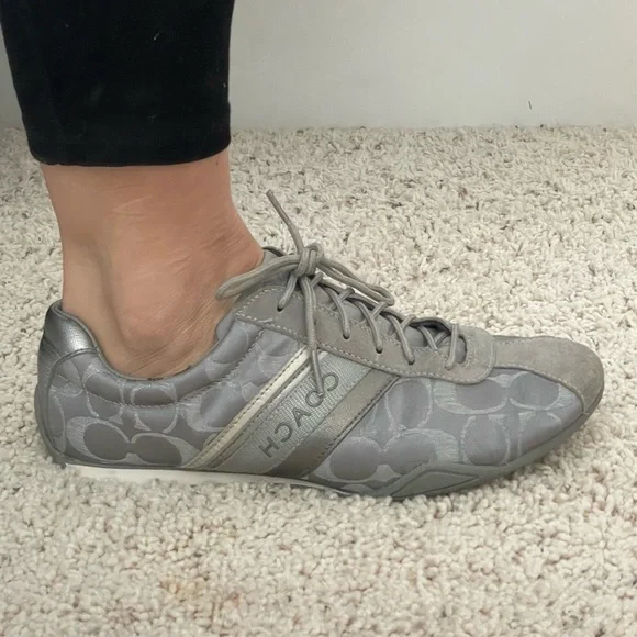 Coach silver JAYME tennis shoes